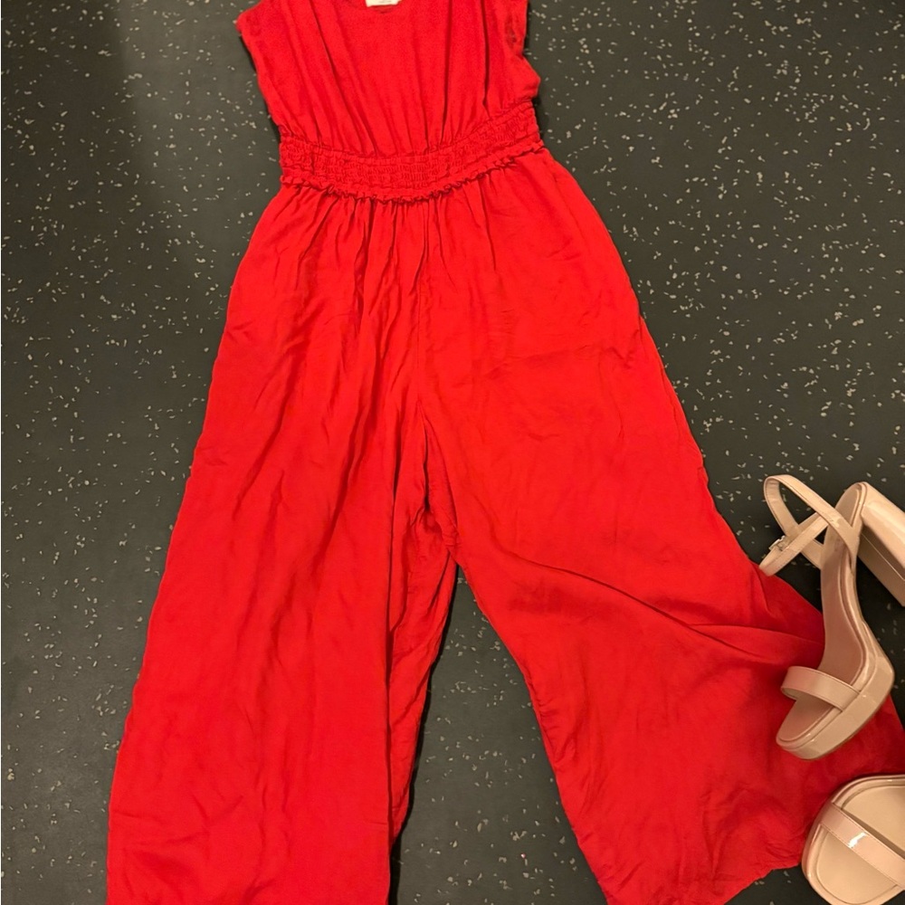 Vibrant Red Jumpsuit